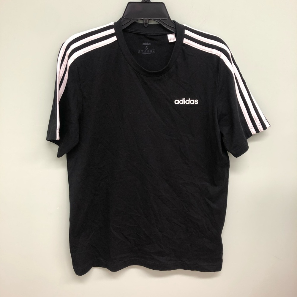 Adidas | Men’s 3 Stripe Black T-Shirt | Size Small